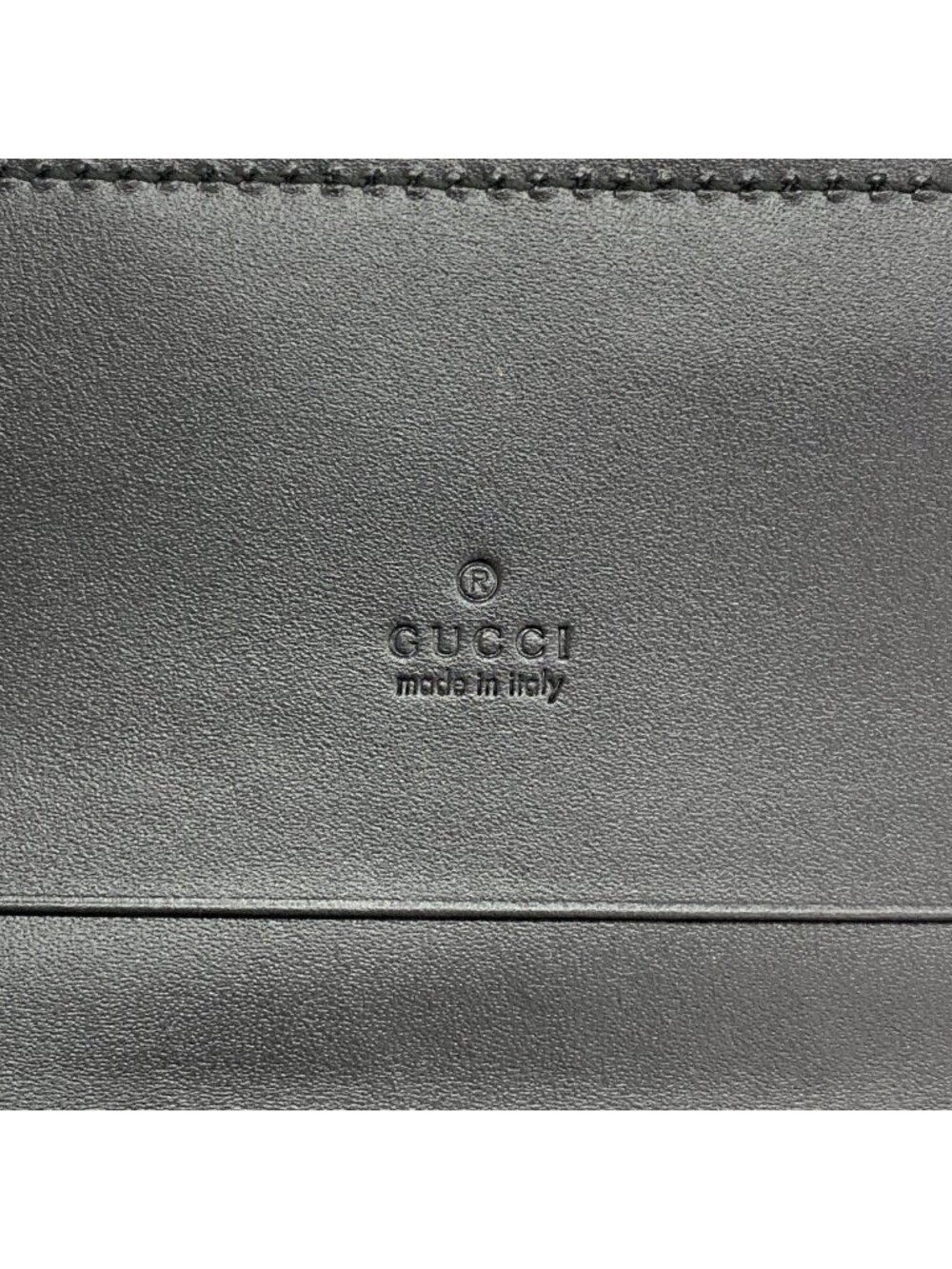 Gucci Business Card Holder Guccissima Leather Black Silver - Picture 4 of 7